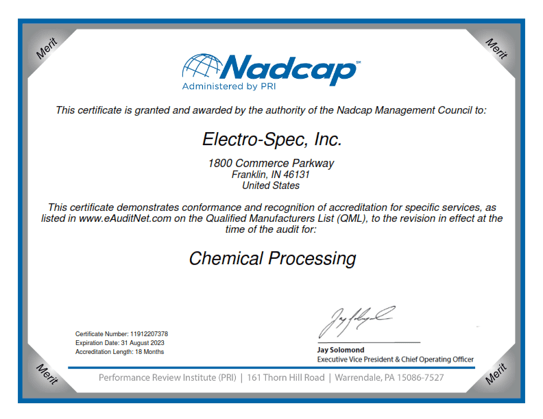 Download NADCAP Certification Electro Spec Download NADCAP Certification Electro Spec